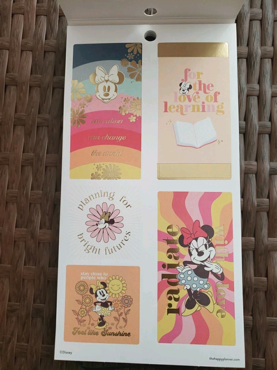 Happy Planner ~ Disney Sunny Minnie Mouse Teacher ~ Value Pack Stickers 515 Pcs