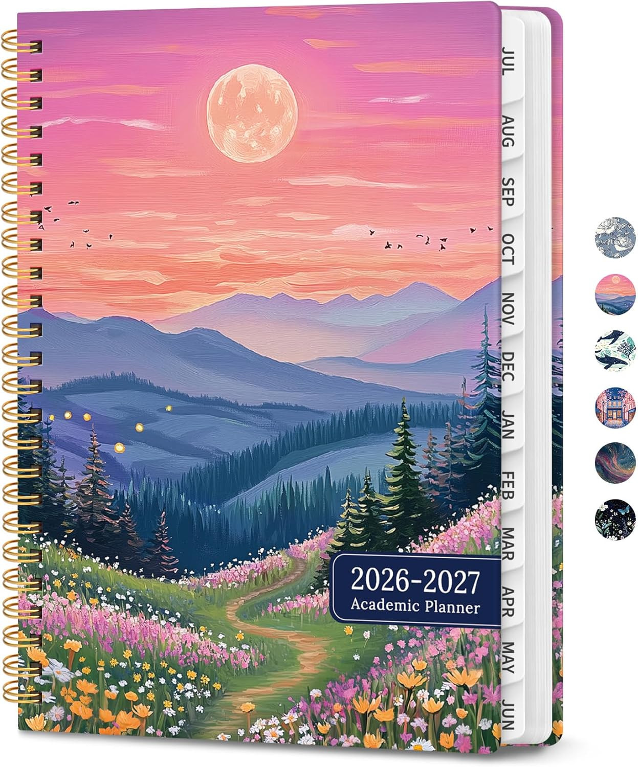Planner 2026-2027, Hardcover Monthly and Weekly Academic Planner July 2026 – Jun