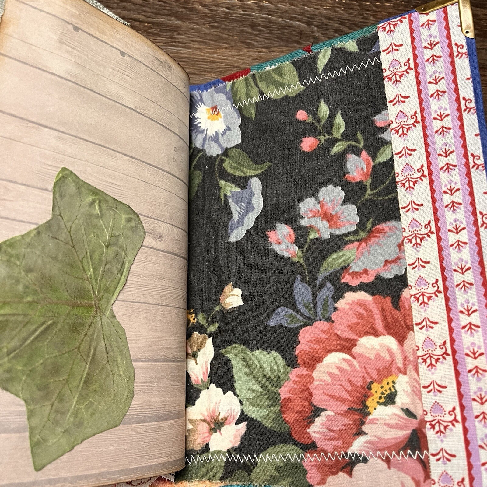 Boho Junk Journal Floral Flowers Feminine Gypsy Colorful Handmade Journal