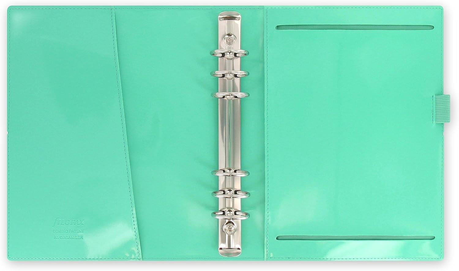 Filofax A5 Domino Patent Organiser – Turquoise 2025 A5 Turquoise