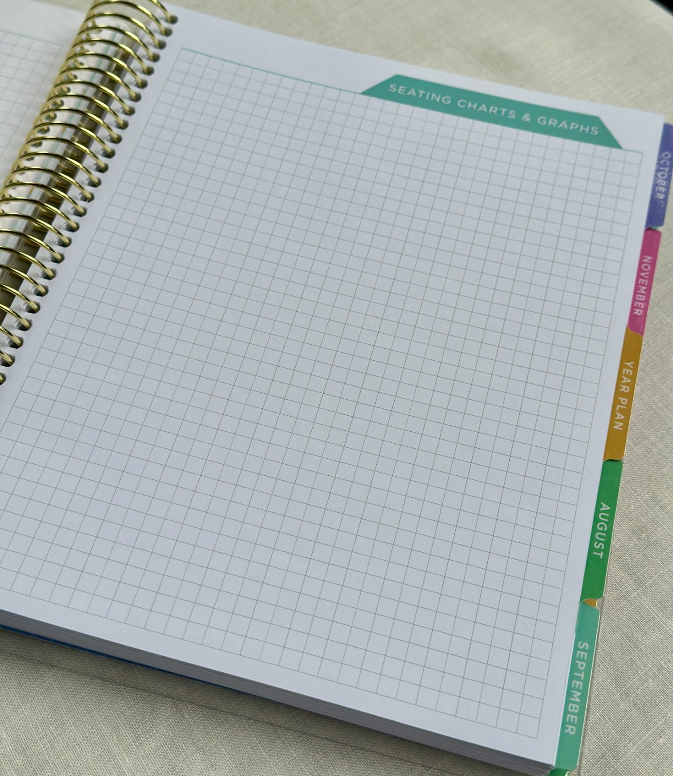 Erin Condren 12-Month Spiral Teacher Planner (Aug – Jul), 7”x9” Weekly