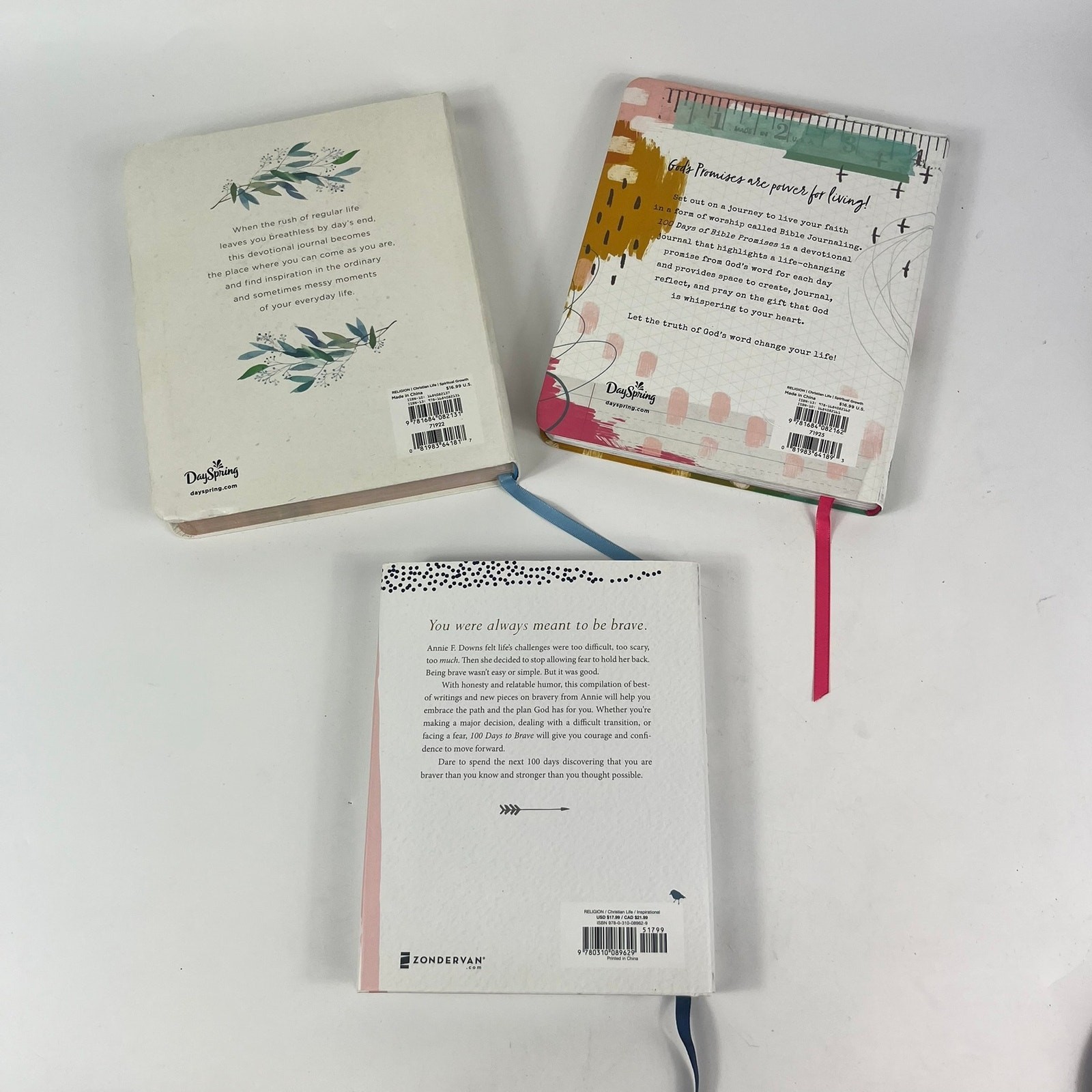 Lot 3 Inspiration Fill-In Journals Bible Christian 100 Day 1 Year Moment Breath