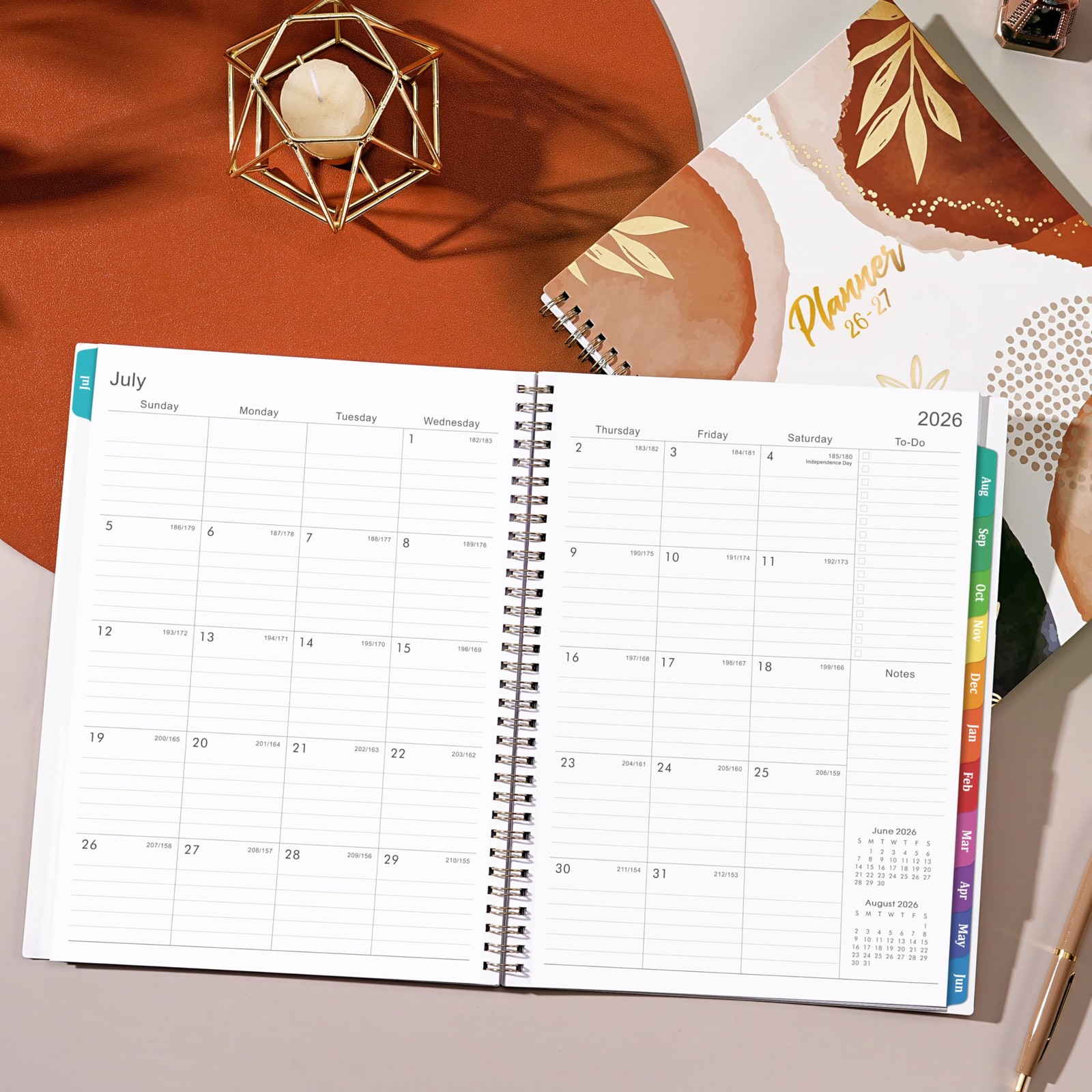 2026-2027 Weekly and Monthly Planner/Calendar – Academic Planner 2026-2027, JUL