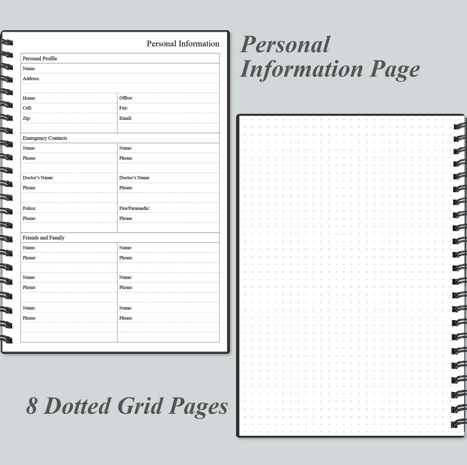 Daily Planner Undated – A5 To Do List Notebook Hourly 5.8″ x 8.5″, Black
