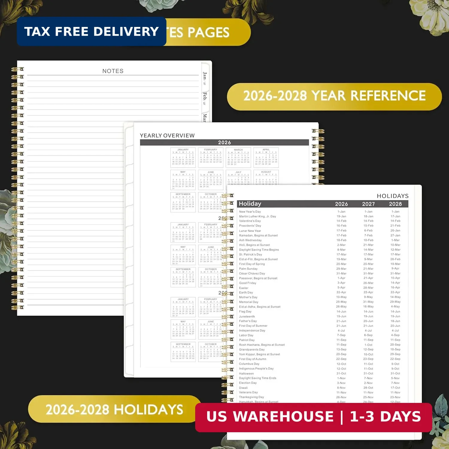 Monthly Planner 2026-2028 – 2 Year Planner 2026-2028, JUL. 2026 – JUN. 2028, 9”