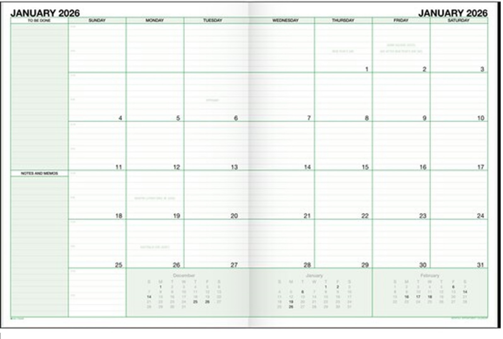 Day-Timer “The Best!” 2026 Monthly Planner Notebook Black, Large, 8 1/2″ x 11″