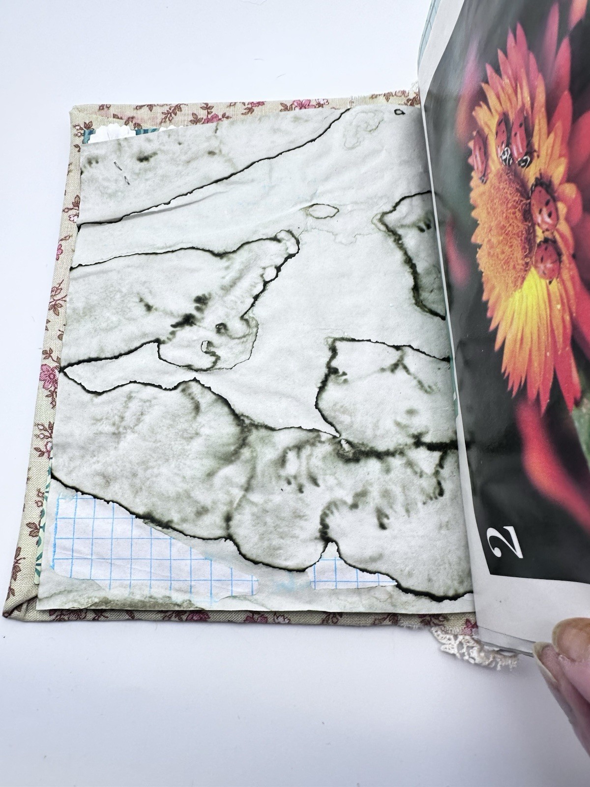 Junk Journal Bird Themed 8×6 Inches With Coffee Dyed Paper For Journaling
