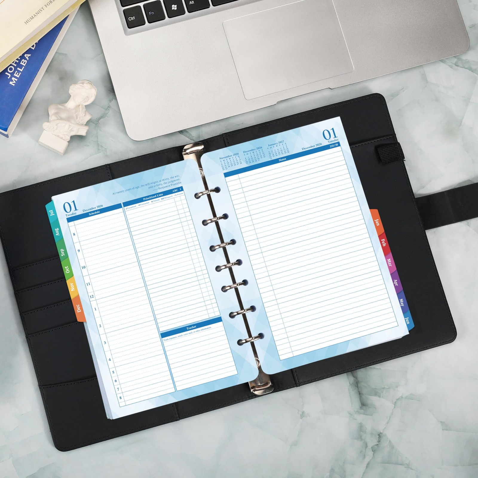 2026-2027 Planner Refills Jul 2026 – Jun 2027, Two Pages Per Day Daily & Monthl