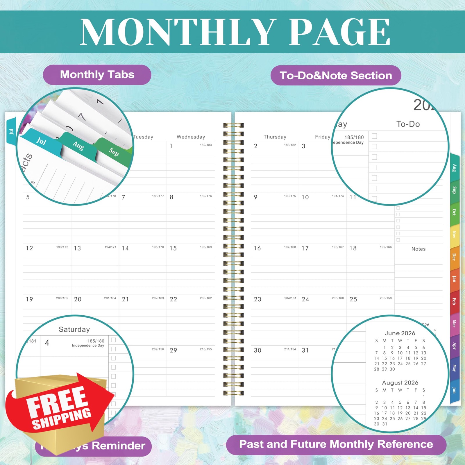 Artfan Academic Planner 2026-2027 Oil Painting