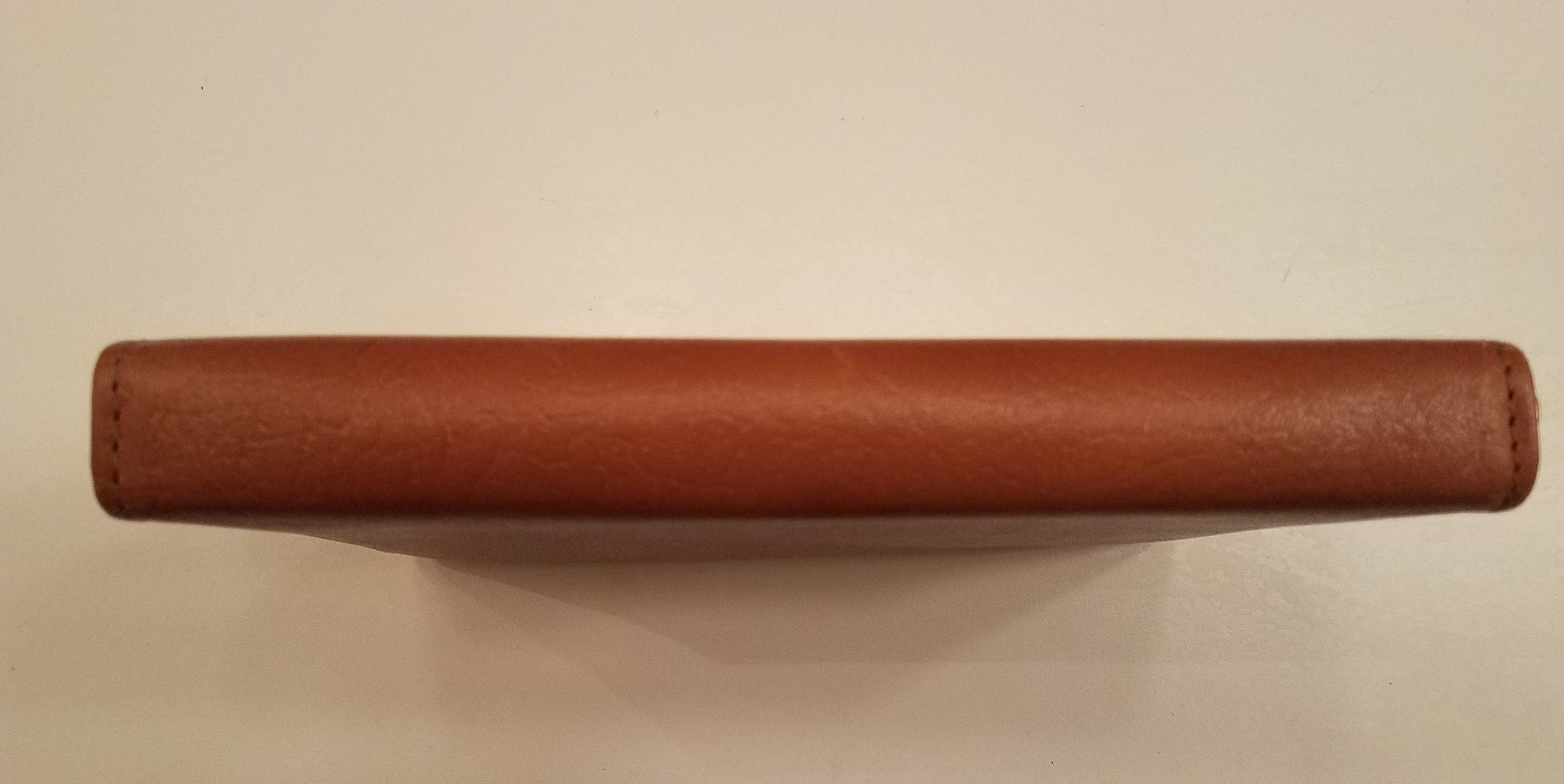 40’s 50s TAN COWHIDE LEATHER PLANNER AGENDA MADE IN ENGLAND CHECKBOOK ZIP AROUND