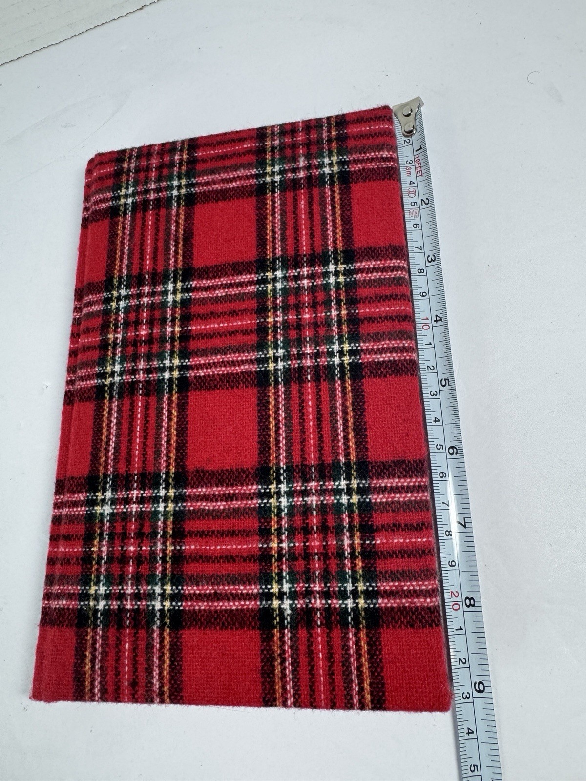 Vintage 1989 Red Plaid Flannel Quill Mark Journal USA Unused
