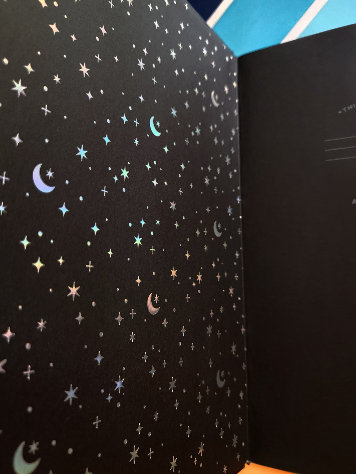 RARE Black On Black Wonderstruck Blackout Dot Pages Archer & Olive B5