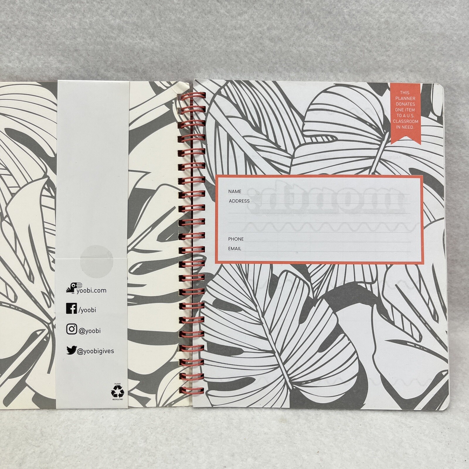 Yoobi Best Day Ever Undated Weekly / Monthly planner – 6 1/4 in x 7 3/4 in