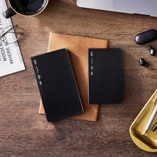 Nitoms STALOGY Notebook B6 Slim Grid 365 Days Notebook Black SS1021 Smart