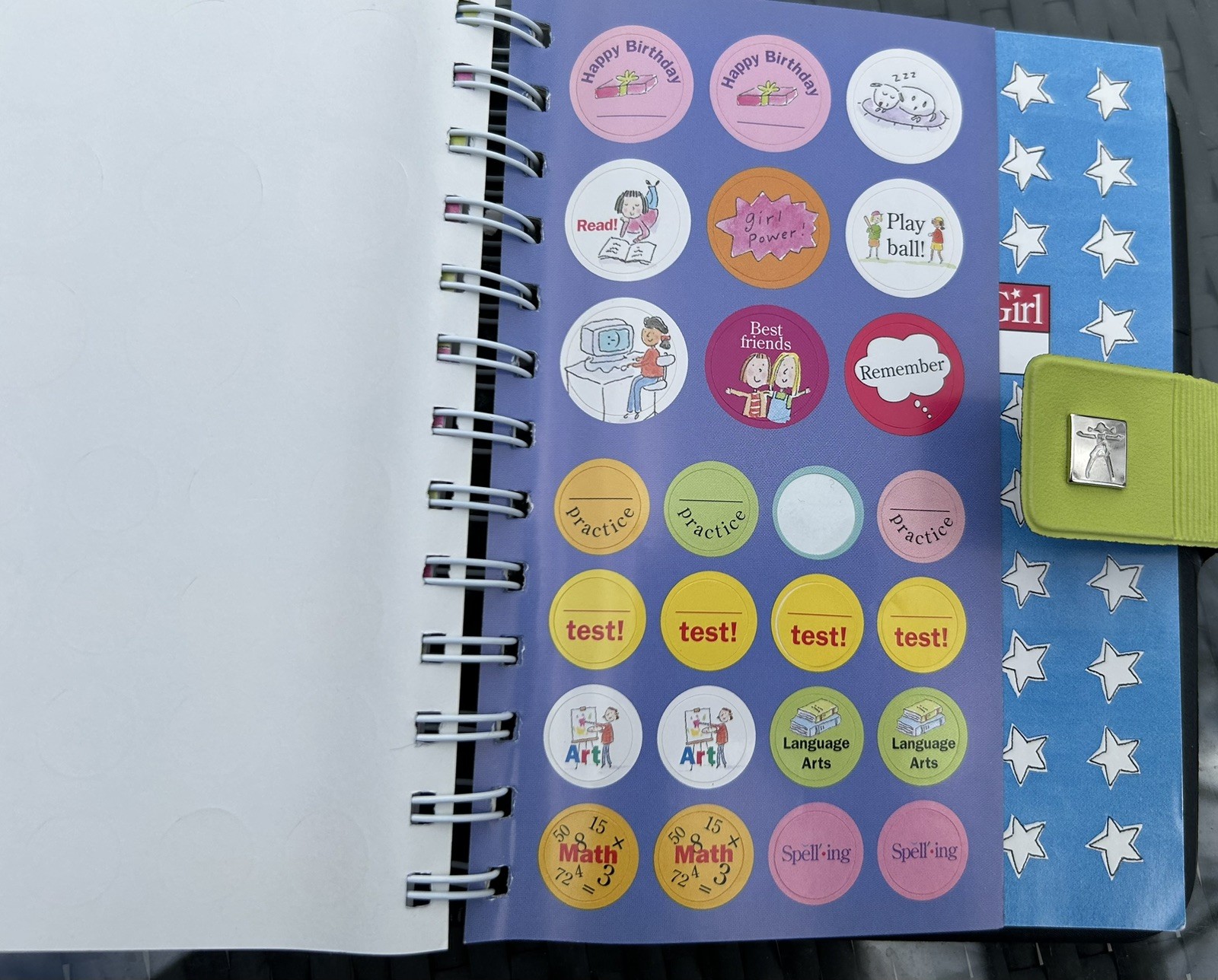 American Girl of Today Citrine Yellow Planner Vintage