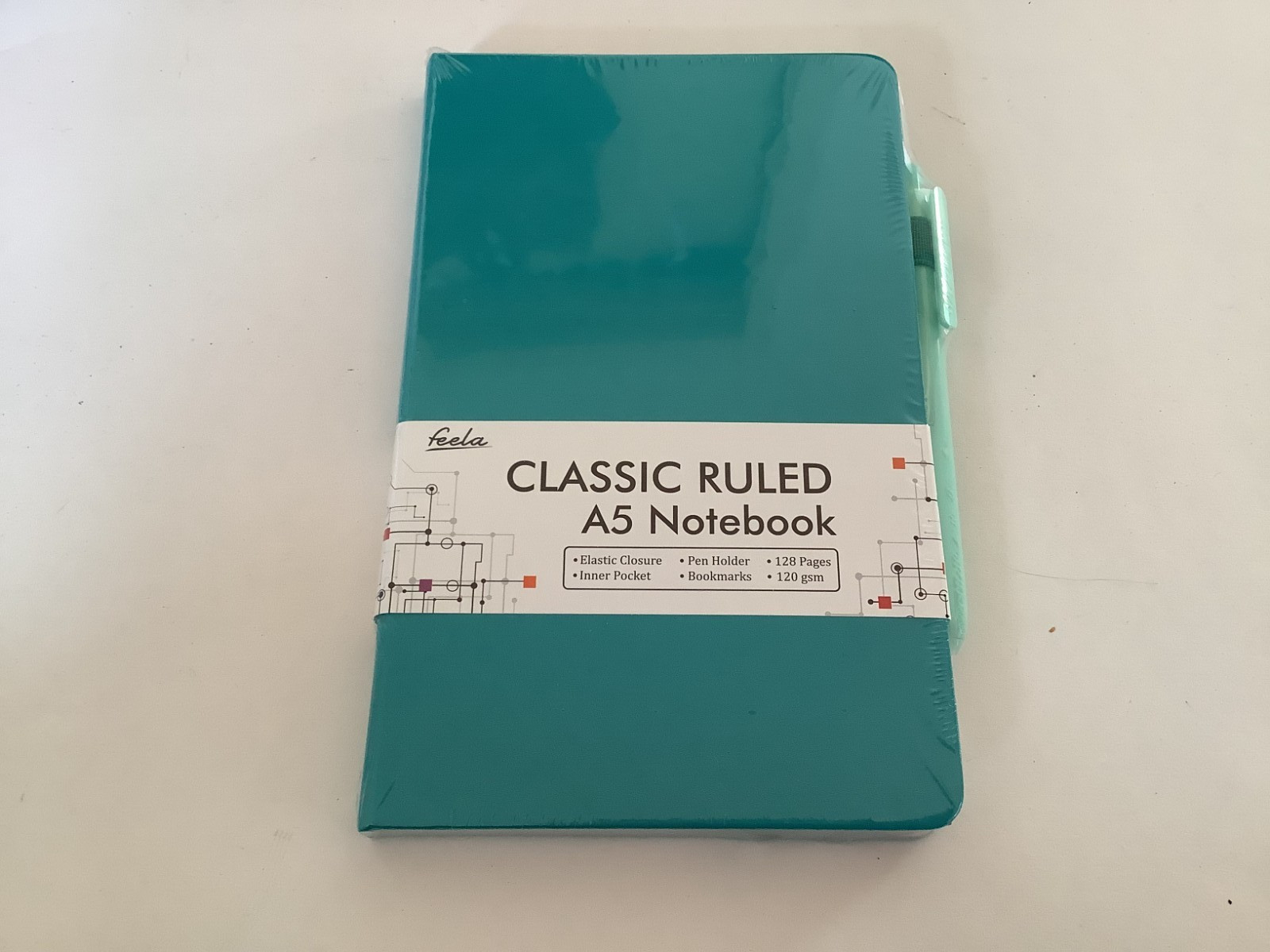 Noteooks Classic A5 Ruled w/Pen Journal, Diary, etc – 8 Colors available