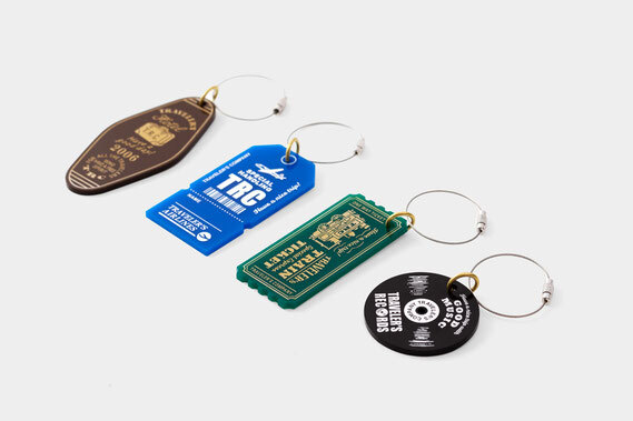TRAVELER’S FACTORY Acrylic Keychain Record, Train, Hotel, Airline