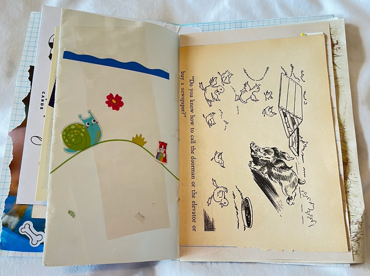 Junk Journal Cats & Dogs Theme, 6×9” Handmade, Paper Ephemera Tucks Embellished