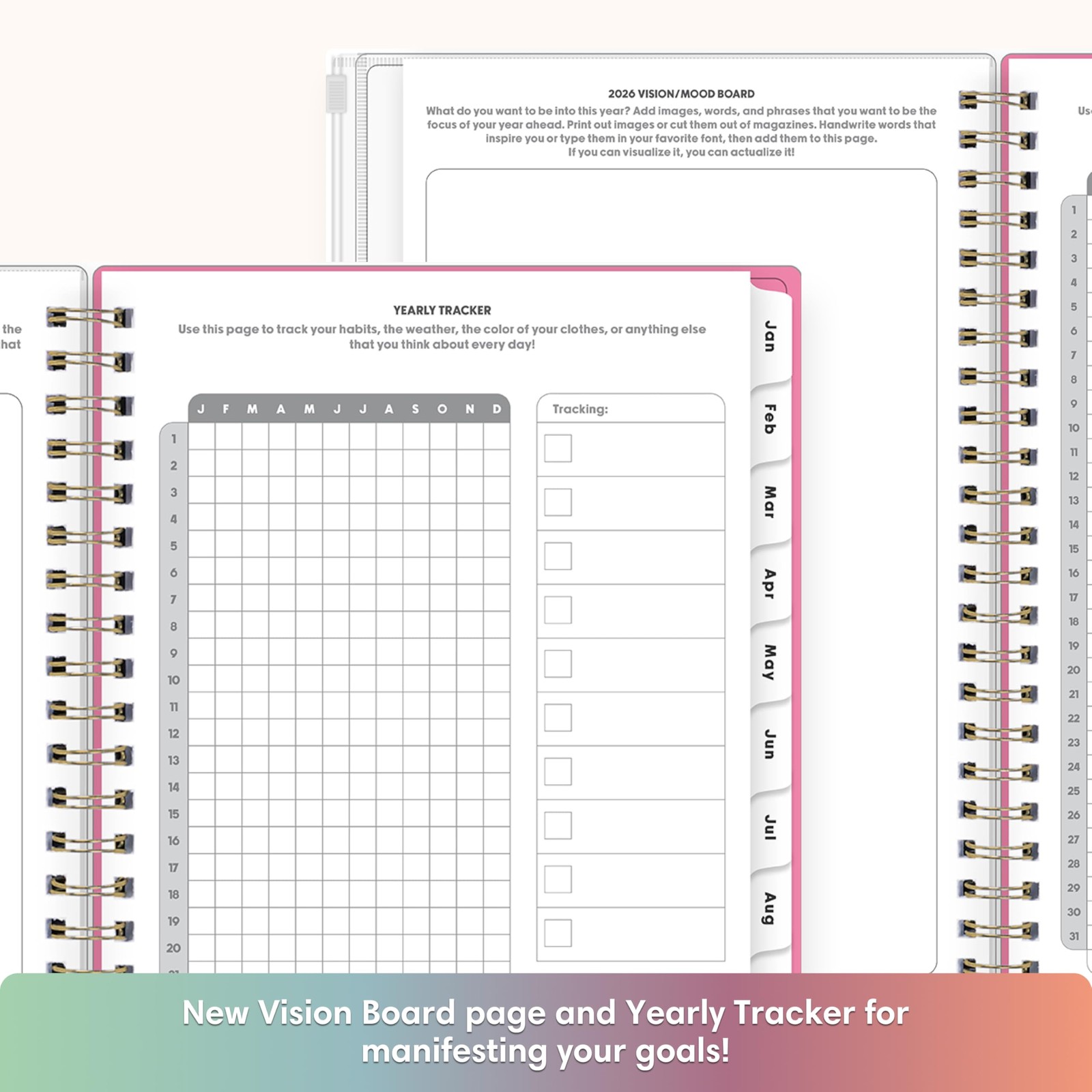 Gen Z 2026 Weekly and Monthly Planner Calendar, January 2026 – December 2026,…