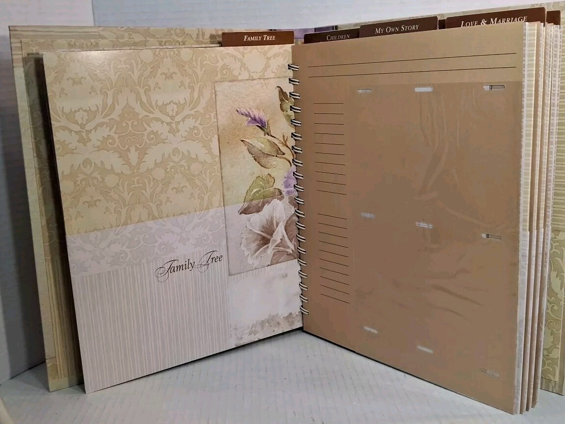 Mothers Memories Journal Keepsake Binder Pockets Acid Free Hummingbird Flowers