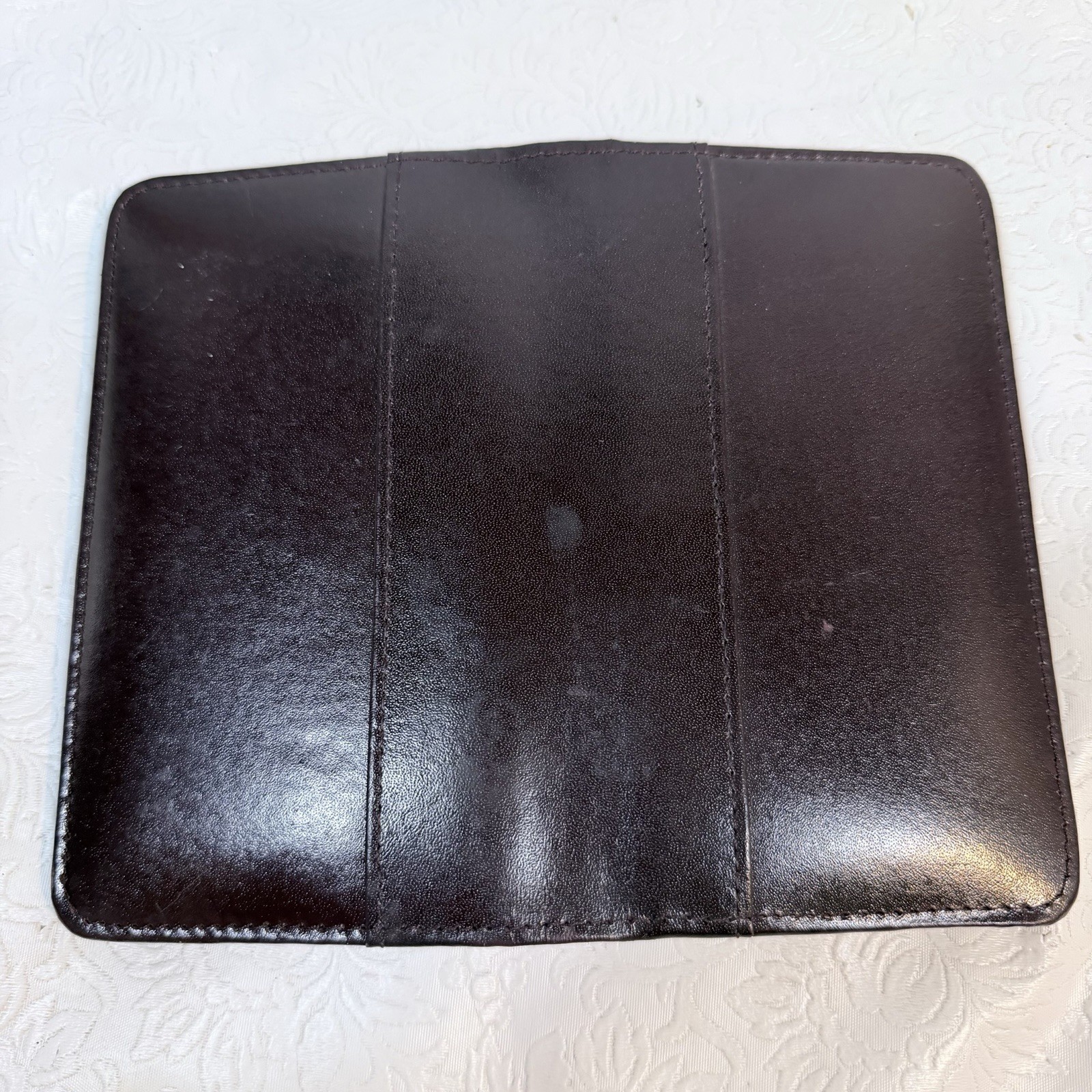 Vintage Protocol Burgundy Faux Leather Planner x Pocket Organizer 3.75×6.75