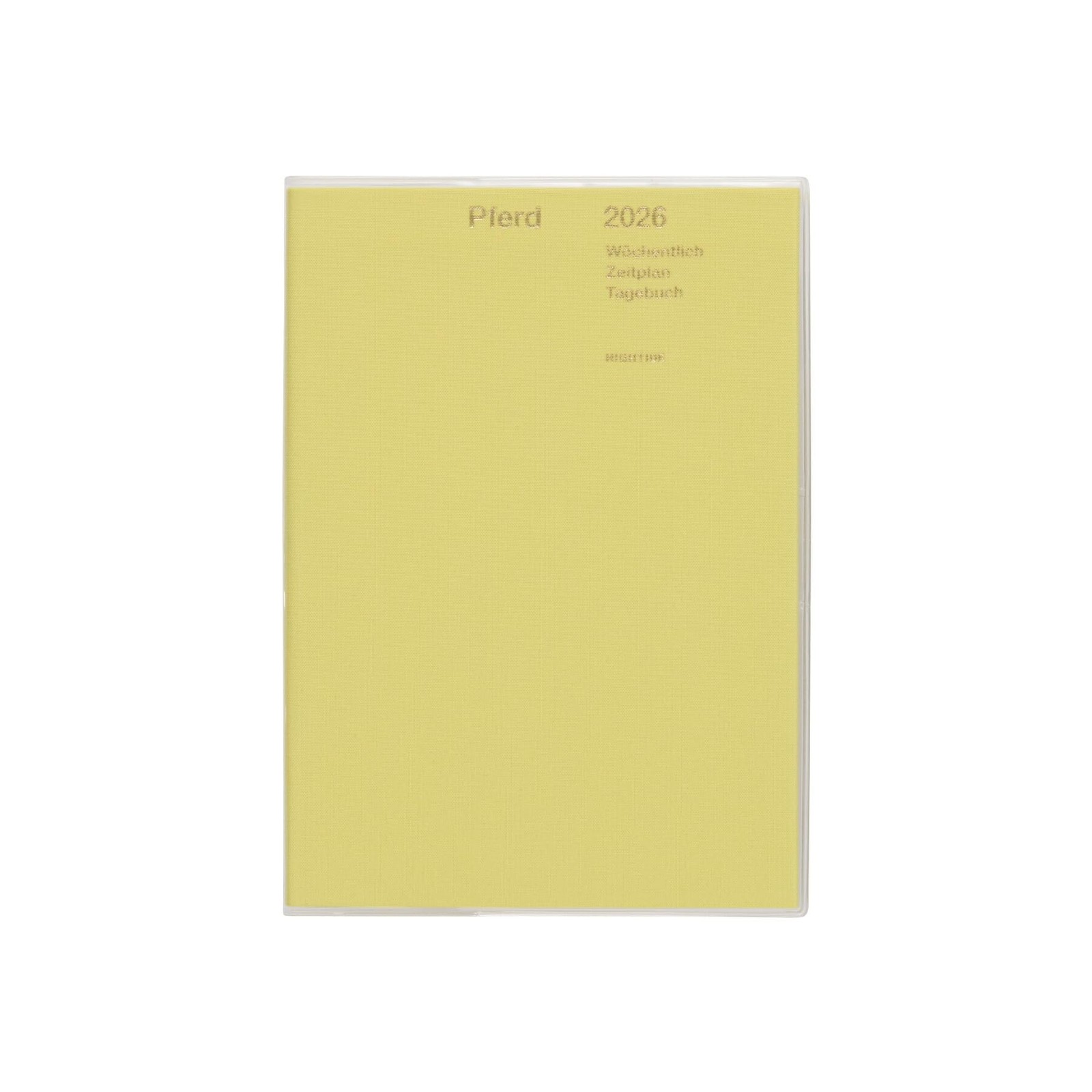 Planner 2026 HIGHTIDE/Papillon Yellow B6 Weekly Block