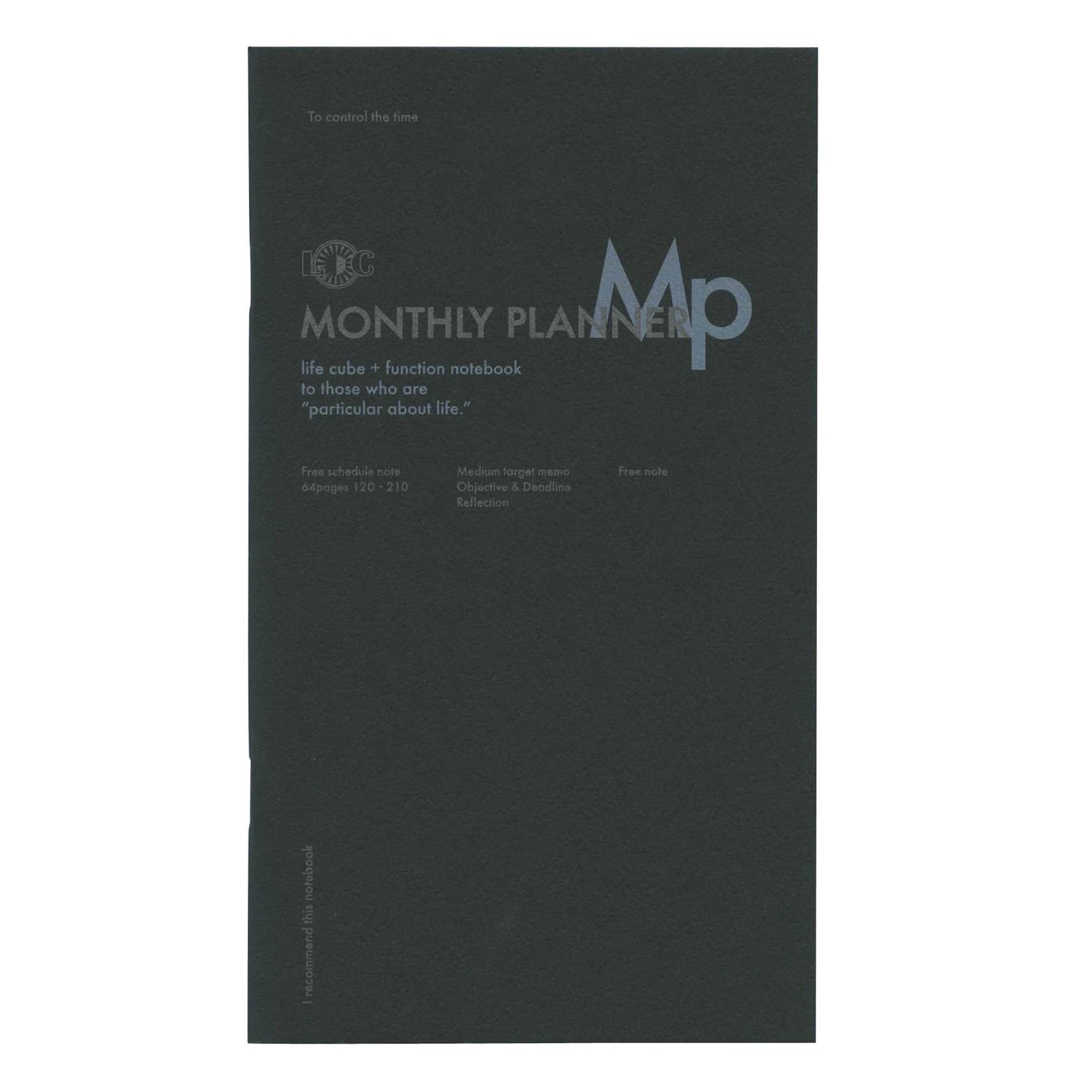 A5 Slim Function Notebook MONTHLY PLANNER LDNT Luddite