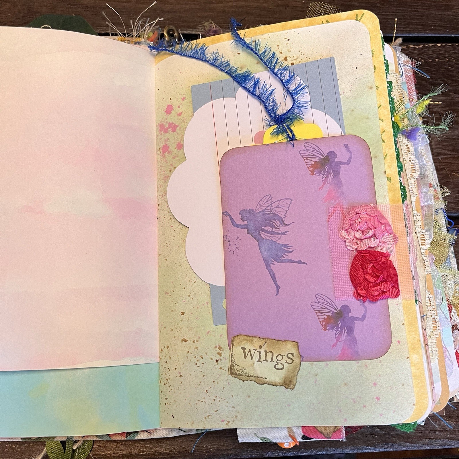 Gnome Sunflower Themed Junk Journal Woodland Nature Softcover 3 Signatures