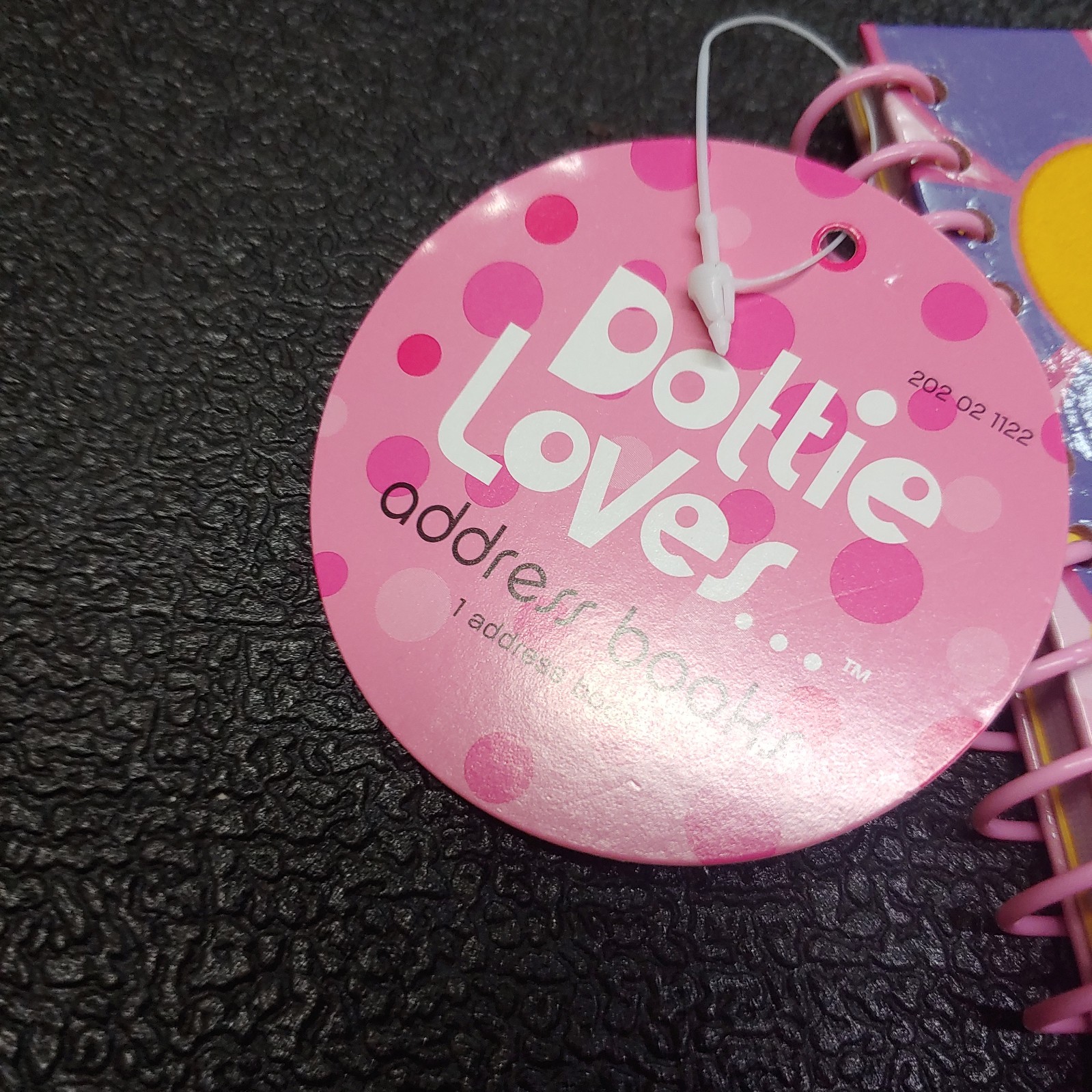 Lot Of 6 Dottie Loves.. Address Book Sprial Bound With Elastic Band Closure