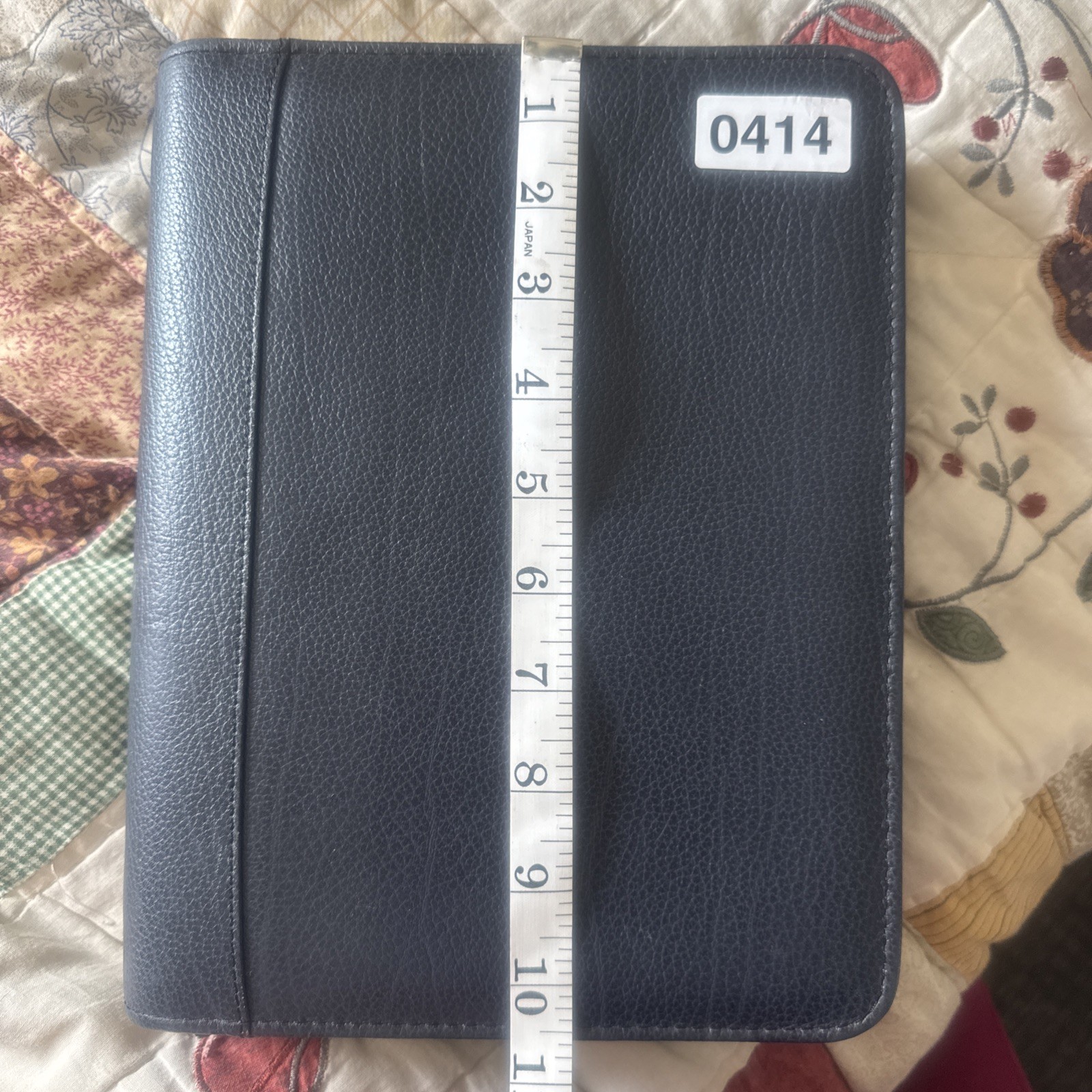 Vtg Franklin Covey Planner 7 Ring Top Grain Verona Leather Blue 1996-97 Bundle