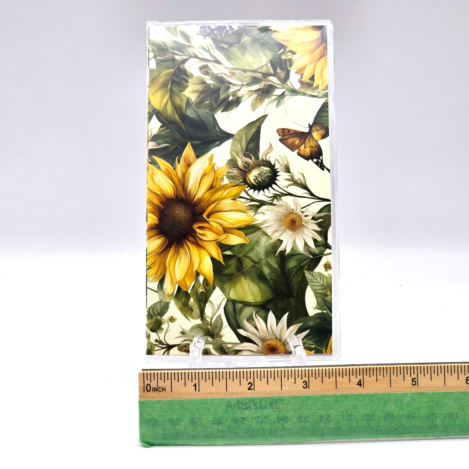 Floral Pocket Planer 2026-2027 Calendar Vinyl Cover Nature Flowers 6.5″ by 3 5/8