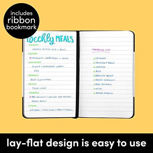 Lined Pocket Journal Notebook, 2 Pack, (), 160 Pages, Small, Pack of 2 Black