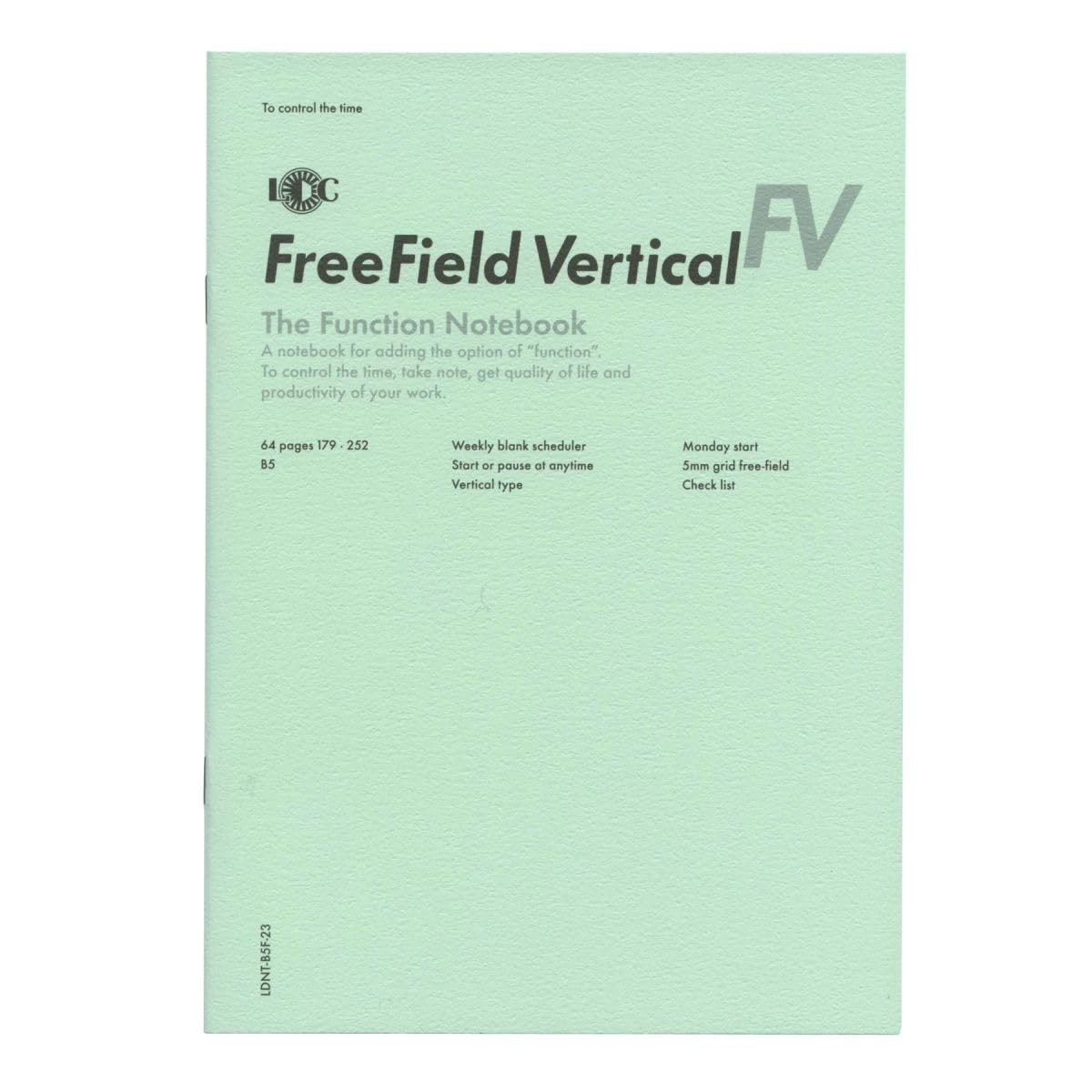 B5 Function Notebook FREEFIELD VERTICAL LDN Luddite