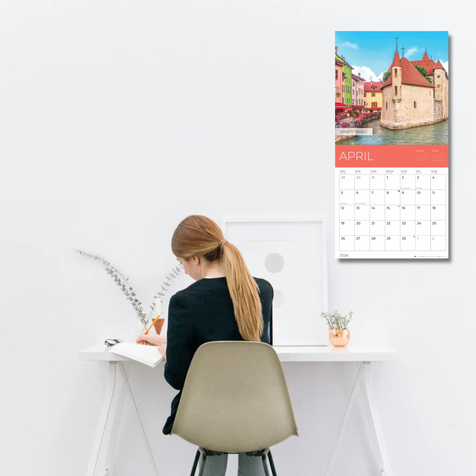 2026 Europe Wall Calendar | Destination 12 x 12, European Destinations