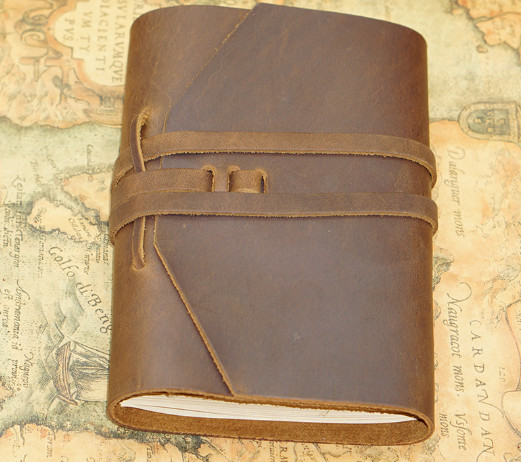 Writing notes Notebook sketchbook Diary Notepad handmade cow leather brown Q282