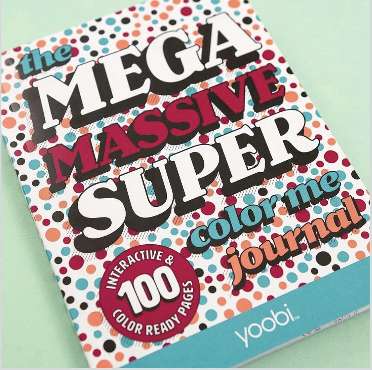 YOOBI Mega Massive Color Me Journal 5×8 Inches 100 Pages NEW SEALED