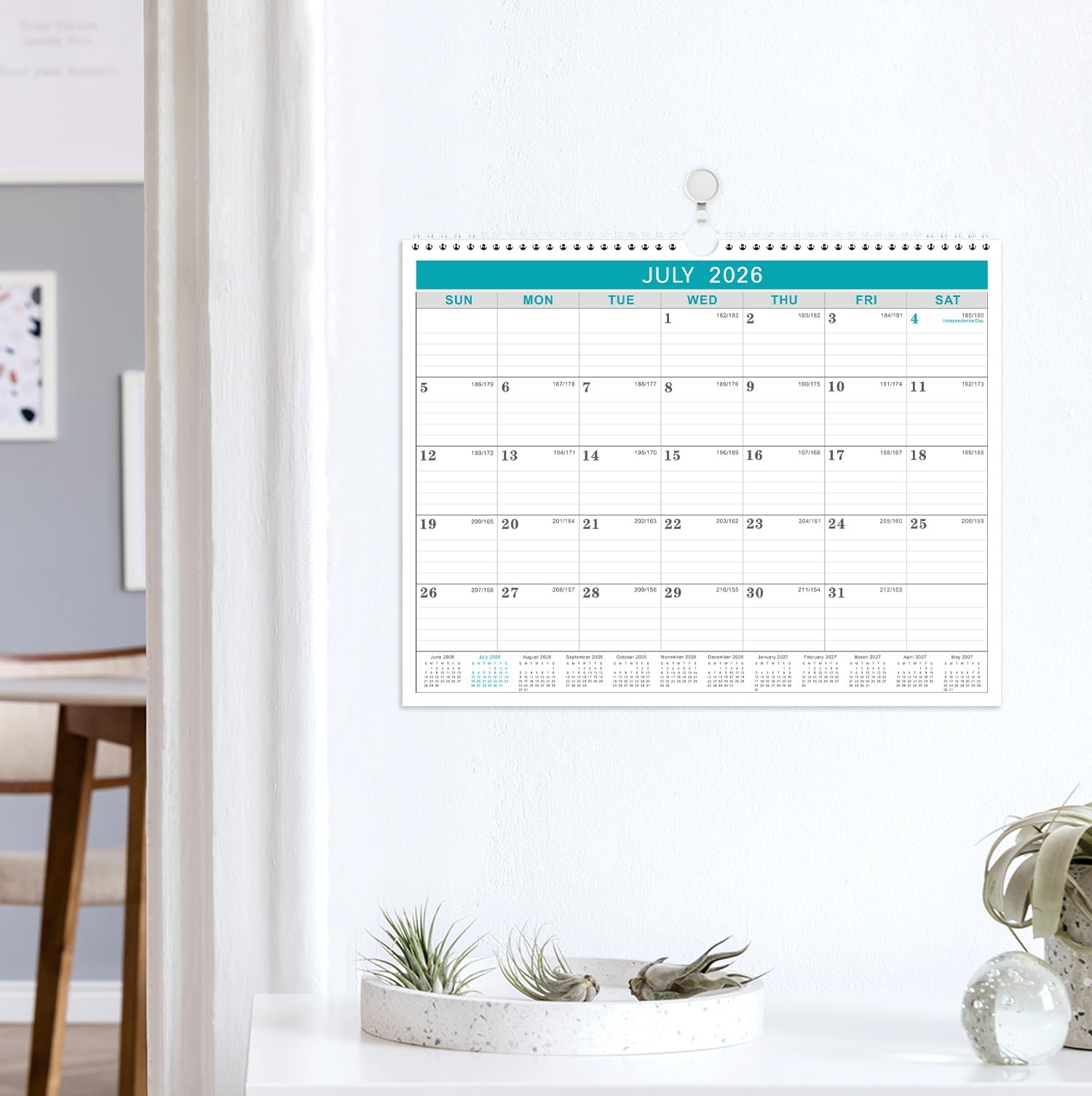 Lemome Calendar 2026-2027 Office Home Planning & 11.5 x 15 inch, Gray