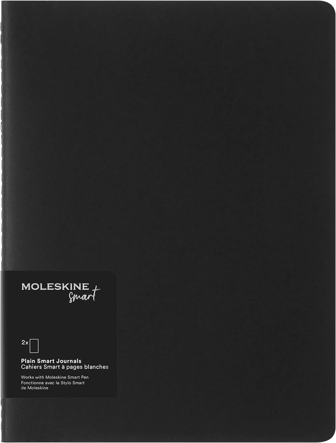 Moleskine SMNLCH43BK Cahier Soft Cover Smart Notebook NEW XL 88 Plain Blank Page