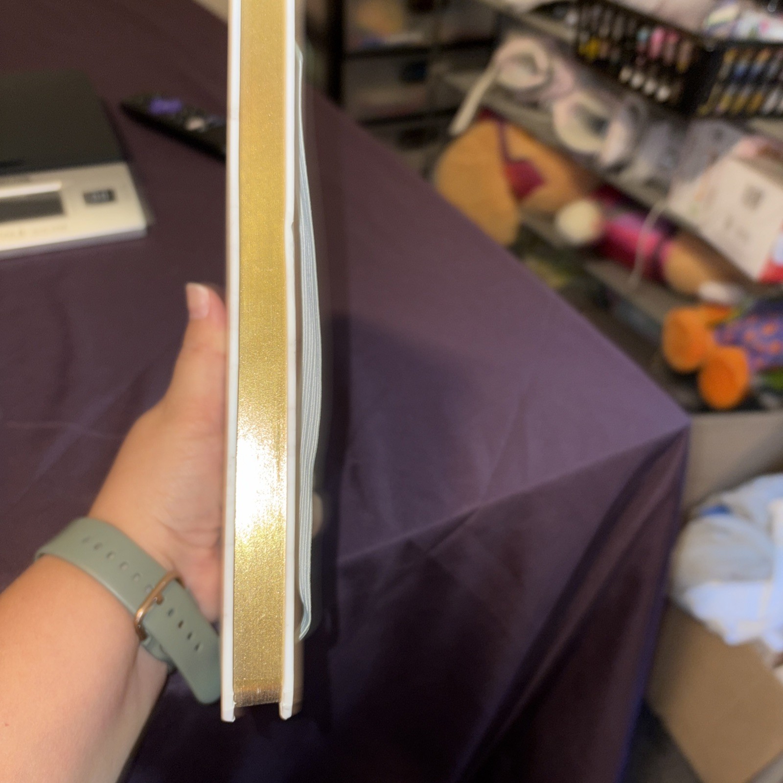 NEW THRESHOLD JOURNAL 6X8 INCHES 120 SHEETS BEAUTIFUL GOLD TRIM ON PAPER EDGE