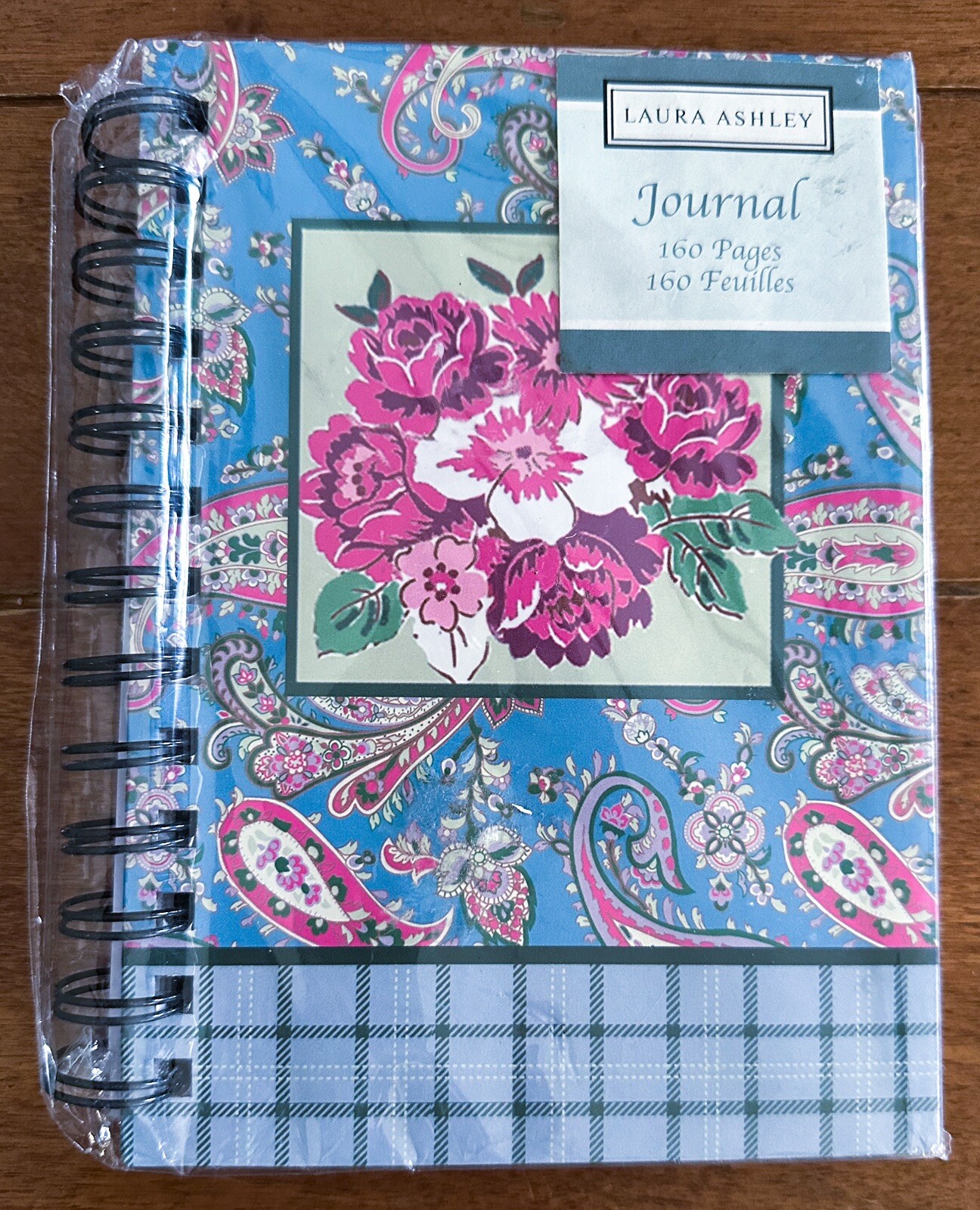 Laura Ashley Design Journal Book 100 Pages Floral Paisley Spiral Binding NIP