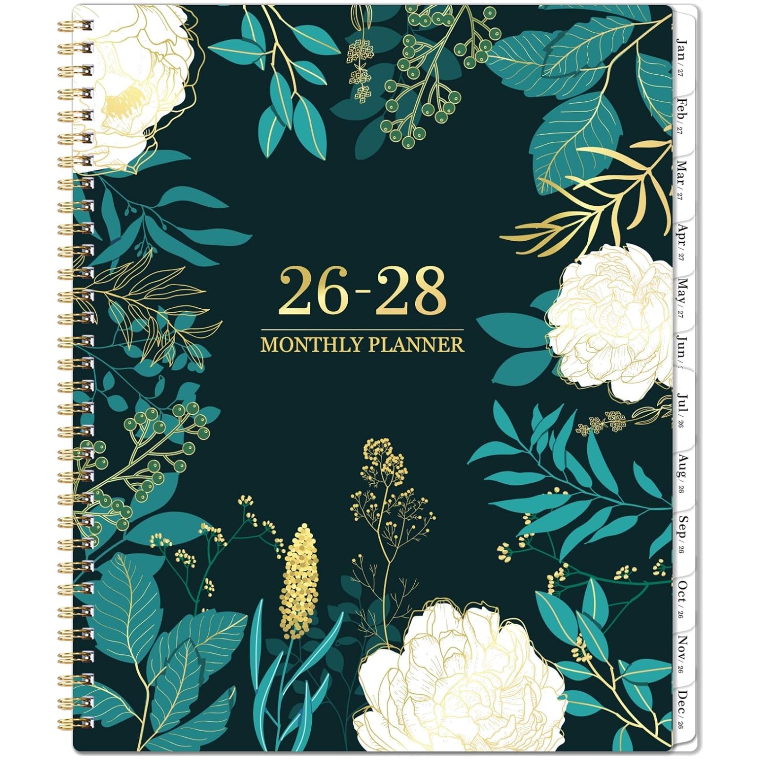 24- Planner 2026-2028, Twin-Wire Binding, Back Pocket