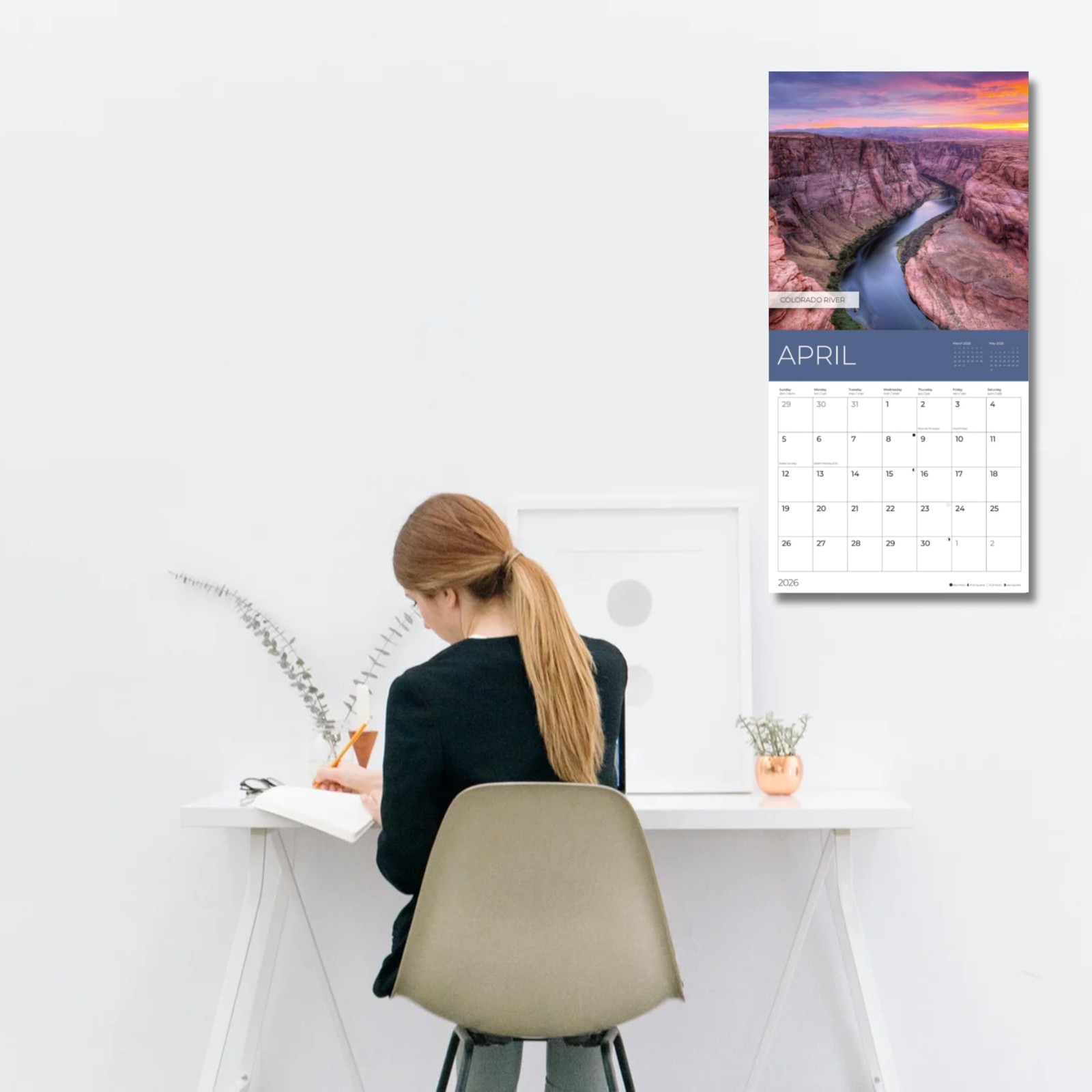 National Parks Wall Calendar 2026 | 12″ x 24″ Open | 12 x 12,