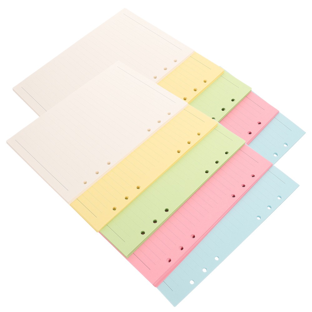 2 Sets Reusable Loose Leaf Planner Inserts A5 Binder Refill Paper Smooth Writing