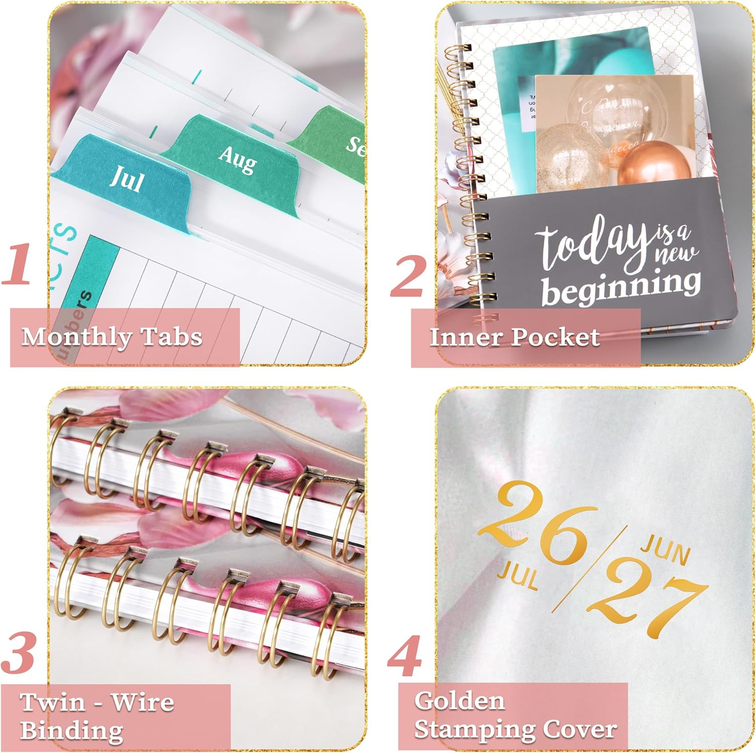 Planner 2026-2027 – Acdemic Planner 2026-2027 with Tabs, Jul. 2026 – Jun. 2027,