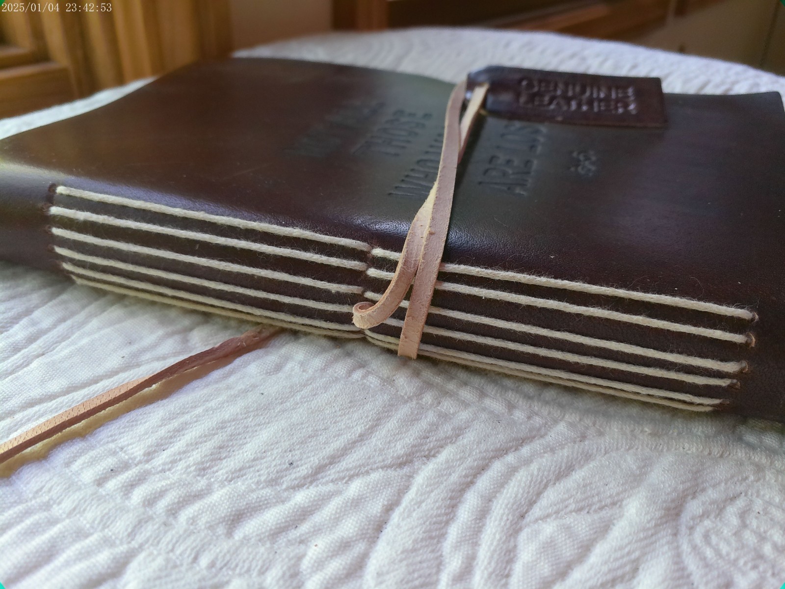 GENUINE LEATHER HANDMADE 144 LINED PAGES INDIA NOT ALL THOSE WHO WANDER ARE LOST