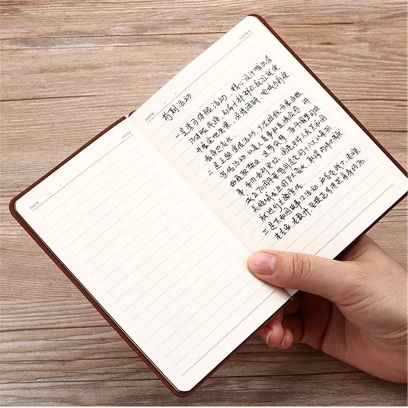 VINTAGE PORTABLE LEATHER NOTEBOOK DIARY JOURNAL 280 PAGES/JOURNALING/ SCHOOL 📝