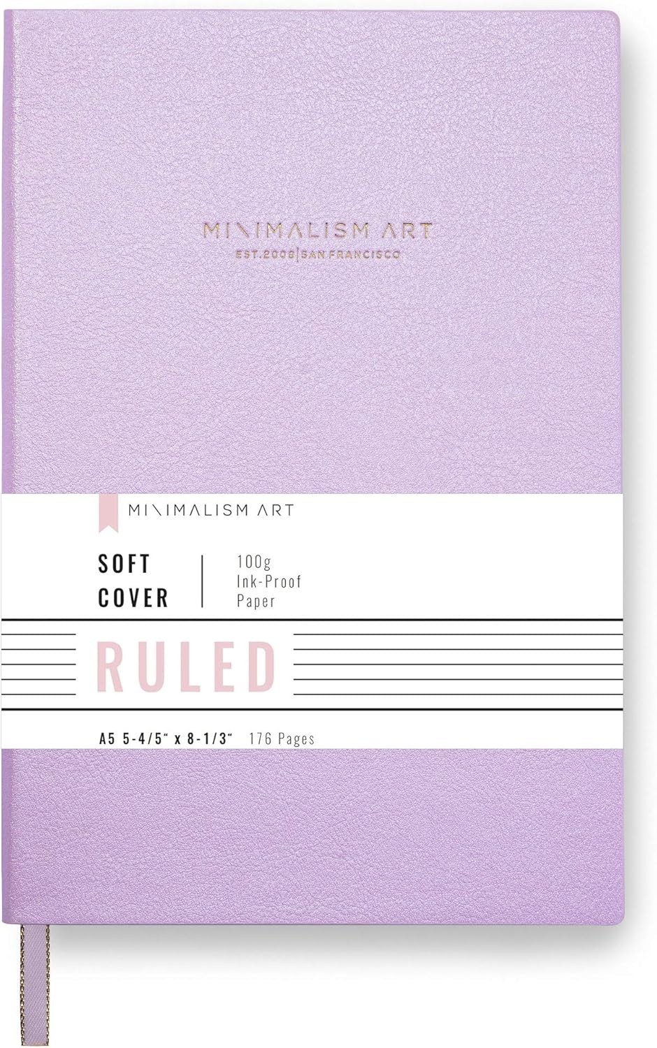 Minimalism Art, Premium Soft Cover Notebook Journal, Ruled Lined Page, 176 Pa