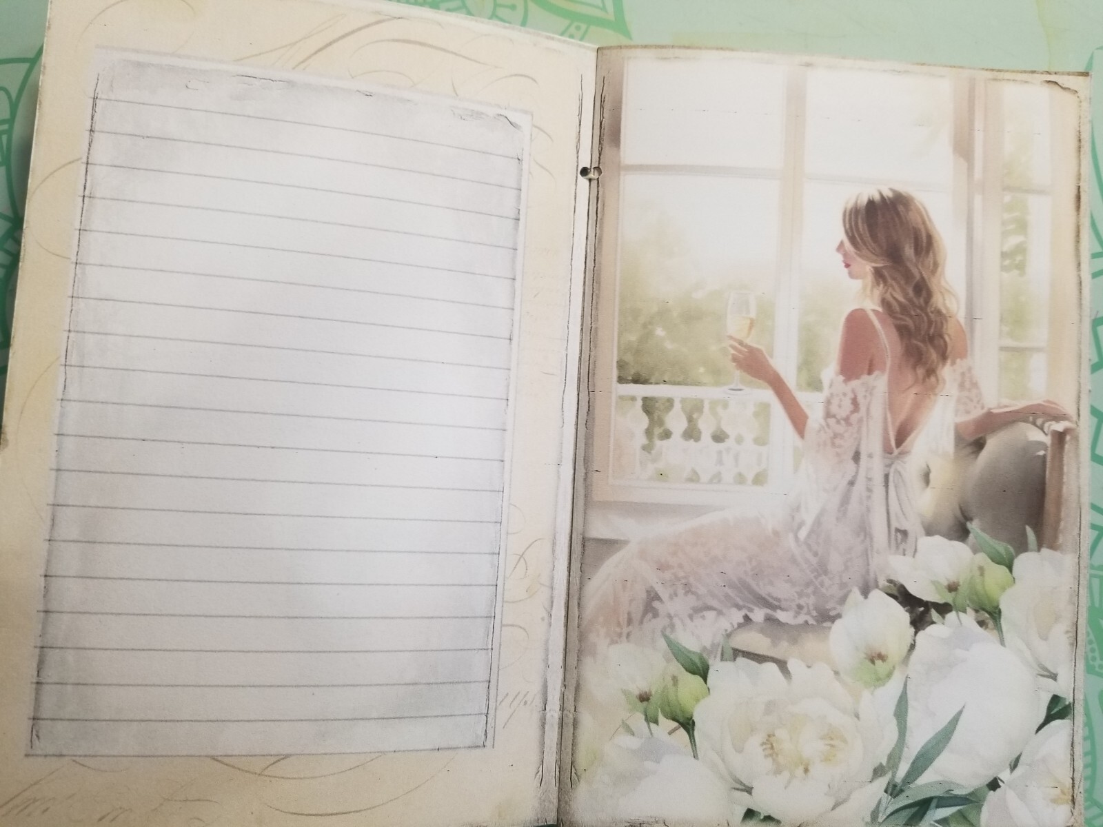Junk Journal Blank Booklet “I DO” HANDMADE Wedding Cards, Pockets,