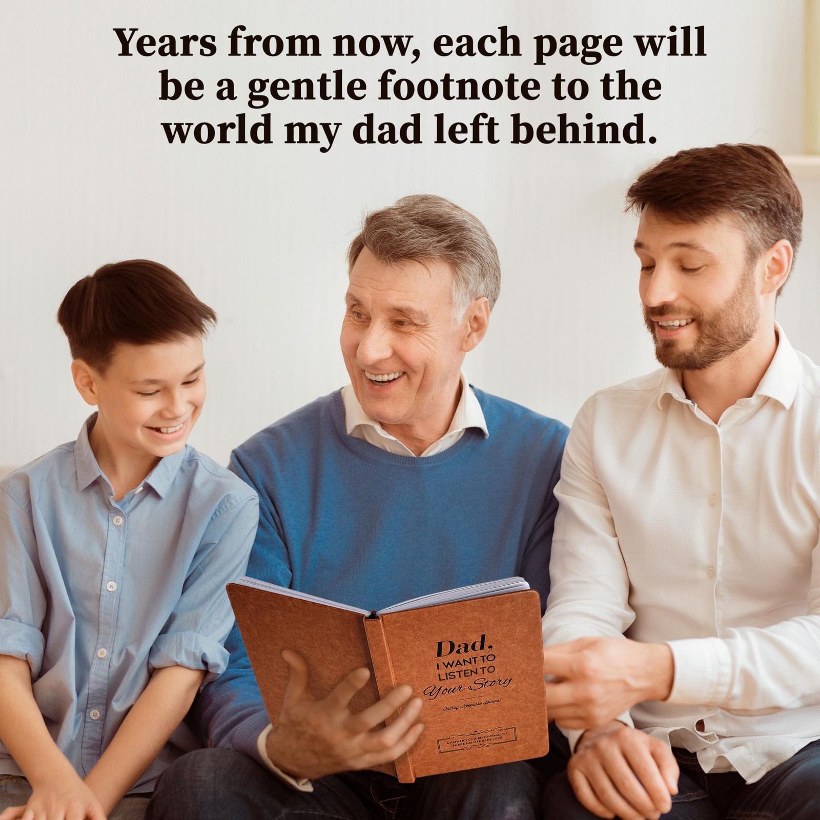 Dad, I Want to Hear Your Life Story Journal, 5.75″ x 8.25″, A Father’s Brown
