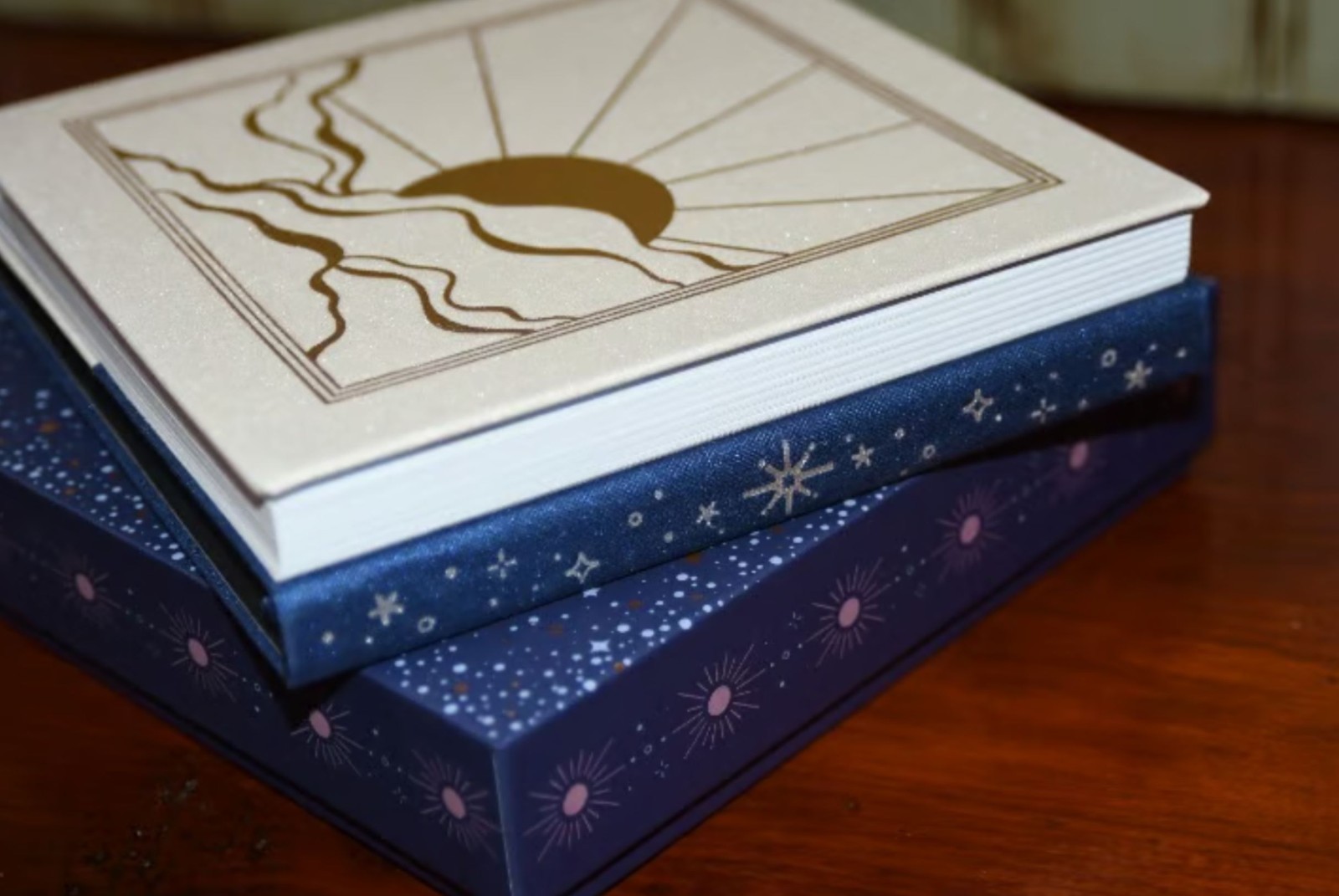 Archer & Olive Square Dual Sided Notebook Journal Sun & Moon Wondrous Skies